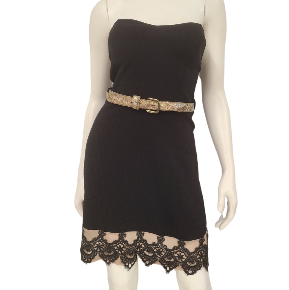 Deb Black Strapless Dress size XS